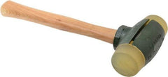 Garland - 4 Lb Head 2" Face Urethane Split Head Hammer - Wood Handle - Benchmark Tooling