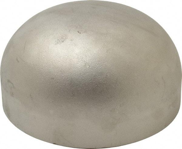 Merit Brass - 4" Grade 304L Stainless Steel Pipe End Cap - Butt Weld End Connections - Benchmark Tooling
