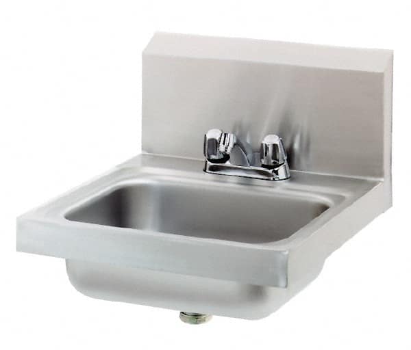 Eagle MHC - 13-1/2" Long x 9-3/4" Wide Inside, 1 Compartment, Stainless Steel Stainless Steel Hand Sink - 20 Gauge, 18-7/8" Long x 16-1/2" Wide x 14-1/4" High Outside, 6-3/4" Deep - Benchmark Tooling