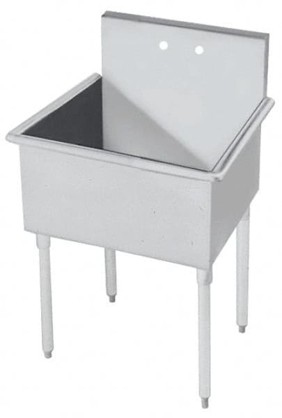 Eagle MHC - 36" Long x 24" Wide Inside, 1 Compartment, Stainless Steel Stainless Steel Scullery Sink - 16 Gauge, 39" Long x 27-1/2" Wide x 42" High Outside, 14" Deep - Benchmark Tooling