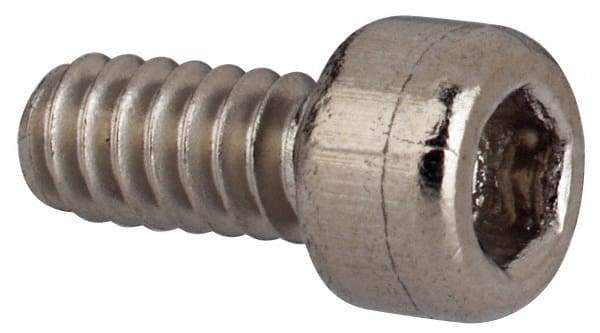 Value Collection - #4-40 UNC Hex Socket Drive, Socket Cap Screw - Grade 316 Stainless Steel, 1/4" Length Under Head - Benchmark Tooling