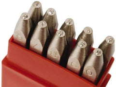 Pryor - 10 Piece, 1/8" Character Steel Stamp Set - Figures, Heavy Duty - Benchmark Tooling