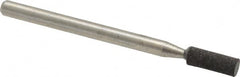 Cratex - 1/8" Max Diam x 3/8" Thick, Shape Code W145, Rubberized Point - Medium Grade, Aluminum Oxide - Benchmark Tooling