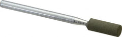 Cratex - 3/16" Max Diam x 1/2" Thick, Shape Code W154, Rubberized Point - Fine Grade, Aluminum Oxide - Benchmark Tooling