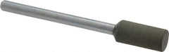 Cratex - 1/4" Max Diam x 1/2" Thick, Shape Code W163, Rubberized Point - Fine Grade, Aluminum Oxide, Mounted - Benchmark Tooling