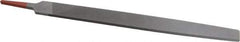 Simonds File - 12" Long, Second Cut, Flat American-Pattern File - Double Cut, Tang - Benchmark Tooling