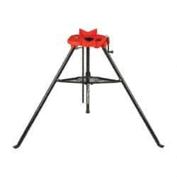 Value Collection - 1/8" to 6" Pipe Capacity, Portable Tristand Chain Vise - Benchmark Tooling