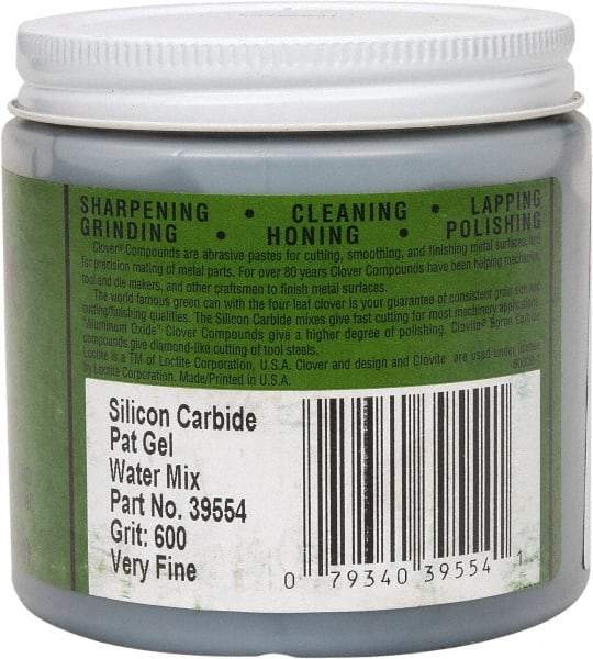 Loctite - 1 Lb Water Soluble Compound - Compound Grade Super Fine, 600 Grit, Black & Gray, Use on General Purpose - Benchmark Tooling