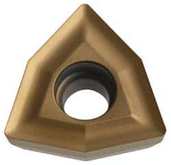 Komet - WOEX05T304 Positive Molded Grade BK77 Carbide Indexable Drill Insert - TiN Finish, Trigon, 0.315" Inscribed Circle - Benchmark Tooling