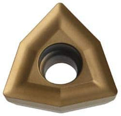 Komet - WOEX05T304 Positive Molded Grade BK77 Carbide Indexable Drill Insert - TiN Finish, Trigon, 0.315" Inscribed Circle - Benchmark Tooling