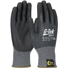 09-K1630/XXL Gloves w/Kevlar Brand - G-Tek KEV - Kevlar Engineered Yarn - Gray 13 Gauge - Nitrile Foam - ANSI A4 - Benchmark Tooling