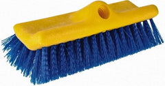 Rubbermaid - 2" Bristle Length, Polypropylene Scrub Brush - 10" OAL, Blue, Plastic Block - Benchmark Tooling