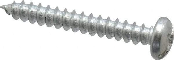 Value Collection - #8 Pan Head Slotted Phillips Sheet Metal Screw - Steel, 1-1/4" Length Under Head, Grade 2 - Benchmark Tooling