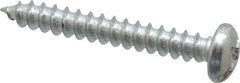 Value Collection - #8 Pan Head Slotted Phillips Sheet Metal Screw - Steel, 1-1/4" Length Under Head, Grade 2 - Benchmark Tooling