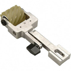 Dynabrade - 2" Wide Air Handheld Belt Sander Contact Arm & Wheel Assembly - 30" Belt Length x 2" Belt Width, Serrated, Urethane, 90" Contact Wheel Diam - Benchmark Tooling