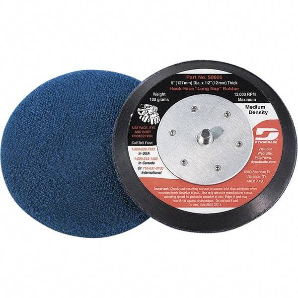 Dynabrade - 3" Diam Disc Backing Nonvacuum Replacement Pad - Medium Density, 13,000 RPM - Benchmark Tooling