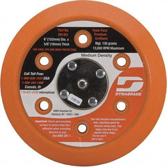 Dynabrade - 6" Diam Disc Backing Vacuum Replacement Pad - Medium Density, 13,000 RPM - Benchmark Tooling