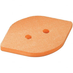 Dynabrade - 2-3/8" Wide, 3-3/4" Long, Tear Drop, Hook & Loop Face Conversion Backing Pad - Benchmark Tooling