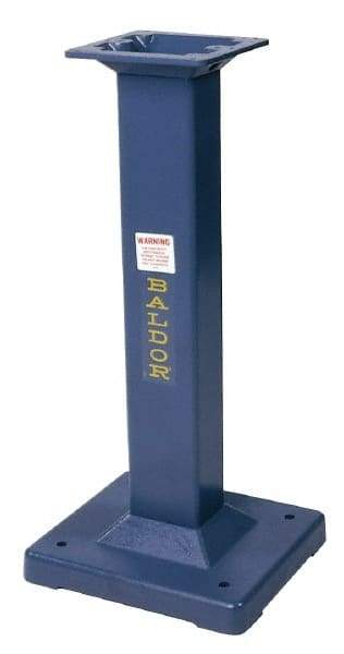 Baldor - 15-3/4 Inch Wide x 14 Inch Deep, Machine Pedestal Stand - Compatible with 6, 7, 8 and 10 Inch Grinders - Benchmark Tooling