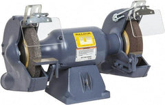 Baldor - 10" Wheel Diam x 1" Wheel Width, 1-1/2 hp Grinder - 7/8" Arbor Hole Diam, 3 Phase, 1,800 Max RPM, 208/230/460 Volts - Benchmark Tooling