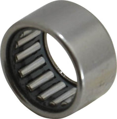 IKO - 0.591" Bore Diam, 1,780 Lb. Dynamic Capacity, 15 x 21 x 12mm, Caged, Open End, Shell Needle Roller Bearing - 0.827" Outside Diam, 0.472" Wide - Benchmark Tooling