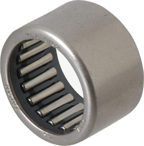 IKO - 0.787" Bore Diam, 2,850 Lb. Dynamic Capacity, 20 x 26 x 16mm, Caged, Open End, Shell Needle Roller Bearing - 1.024" Outside Diam, 0.63" Wide - Benchmark Tooling