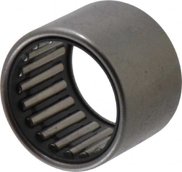 IKO - 0.787" Bore Diam, 3,550 Lb. Dynamic Capacity, 20 x 26 x 20mm, Caged, Open End, Shell Needle Roller Bearing - 1.024" Outside Diam, 0.787" Wide - Benchmark Tooling