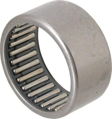 IKO - 1.378" Bore Diam, 5,400 Lb. Dynamic Capacity, 35 x 42 x 20mm, Caged, Open End, Shell Needle Roller Bearing - 1.654" Outside Diam, 0.787" Wide - Benchmark Tooling