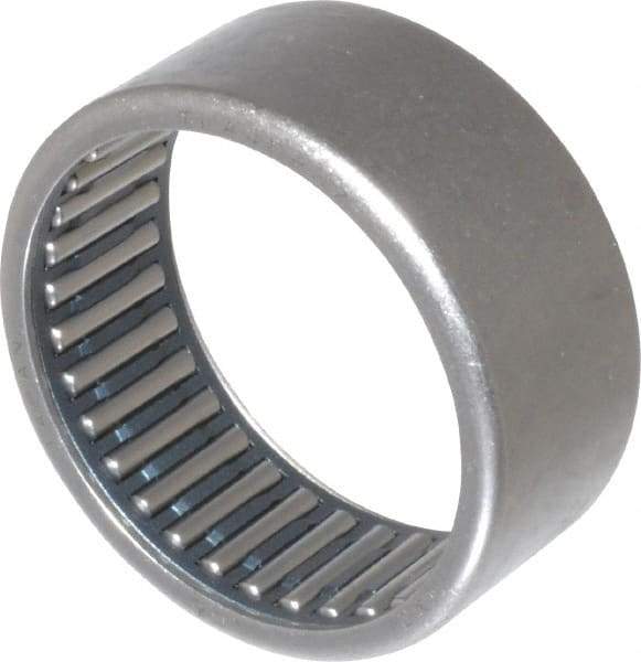 IKO - 1.575" Bore Diam, 5,700 Lb. Dynamic Capacity, 40 x 47 x 20mm, Caged, Open End, Shell Needle Roller Bearing - 1.85" Outside Diam, 0.787" Wide - Benchmark Tooling