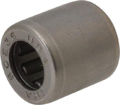 INA Bearing - 3/16" Bore Diam, 630 Lb. Dynamic Capacity, 3/16 x 11/32 x 3/8", Caged, Open End, Shell Needle Roller Bearing - 11/32" Outside Diam, 3/8" Wide - Benchmark Tooling