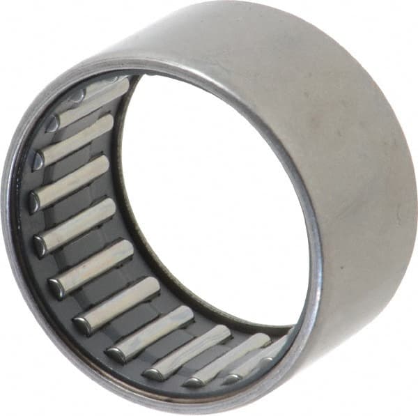 IKO - 1-1/8" Bore Diam, 4,250 Lb. Dynamic Capacity, 1-1/8 x 1-3/8 x 3/4", Caged, Open End, Shell Needle Roller Bearing - 1-3/8" Outside Diam, 3/4" Wide - Benchmark Tooling