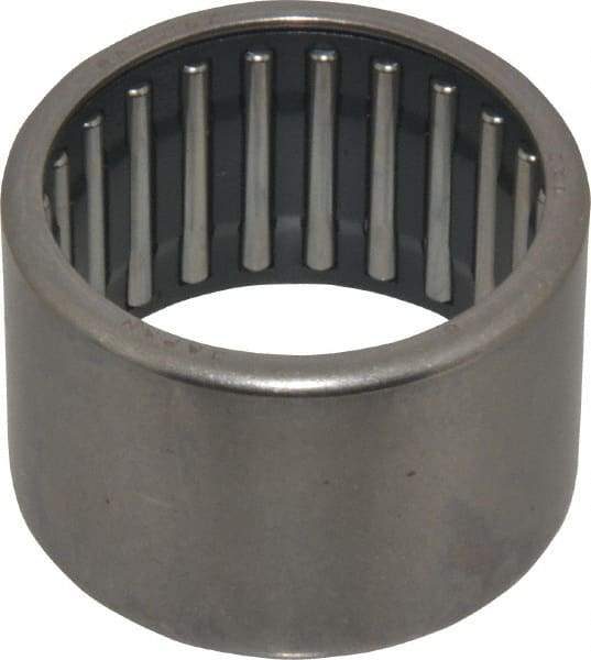 IKO - 1-1/4" Bore Diam, 6,100 Lb. Dynamic Capacity, 1-1/4 x 1-1/2 x 1", Caged, Open End, Shell Needle Roller Bearing - 1-1/2" Outside Diam, 1" Wide - Benchmark Tooling