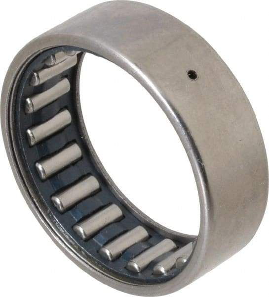 IKO - 1-1/2" Bore Diam, 5,500 Lb. Dynamic Capacity, 1-1/2 x 1-7/8 x 5/8", Caged, Open End, Shell Needle Roller Bearing - 1-7/8" Outside Diam, 5/8" Wide - Benchmark Tooling