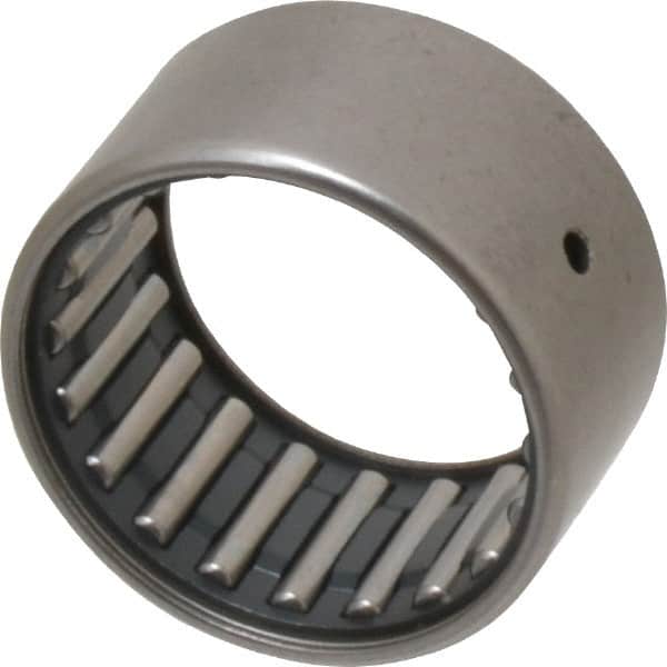 IKO - 1-1/2" Bore Diam, 8,700 Lb. Dynamic Capacity, 1-1/2 x 1-7/8 x 1", Caged, Open End, Shell Needle Roller Bearing - 1-7/8" Outside Diam, 1" Wide - Benchmark Tooling