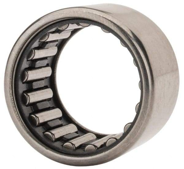 IKO - 11/16" Bore Diam, 2,900 Lb. Dynamic Capacity, 11/16 x 9/16 x 5/8", Caged, Shell Needle Roller Bearing - Heavy Section, 15/16" Outside Diam, 5/8" Wide - Benchmark Tooling