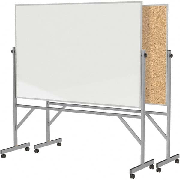 Ghent - Whiteboards & Magnetic Dry Erase Boards Type: Reversible Dry Erase/Corkboard Height (Inch): 78-1/8 - Benchmark Tooling