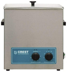 CREST ULTRASONIC - Bench Top Water-Based Ultrasonic Cleaner - 3.25 Gal Max Operating Capacity, Stainless Steel Tank, 13" High x 323.85mm Long x 266.7mm Wide, 117, 220 Input Volts - Benchmark Tooling