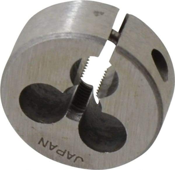 Interstate - #12-36 UNS Thread, 1" Outside Diam High Speed Steel Round Die - Right Hand Thread, Adjustable - Exact Industrial Supply