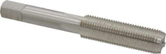 Interstate - M12x1.25 Metric Fine 4 Flute Bright Finish High Speed Steel Straight Flute Standard Hand Tap - Bottoming, Right Hand Thread, 3-3/8" OAL, 1-21/32" Thread Length, D5 Limit, Oversize - Exact Industrial Supply