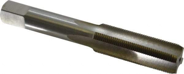 Interstate - M15x1.00 Metric Fine 6H 4 Flute Bright Finish High Speed Steel Straight Flute Standard Hand Tap - Bottoming, Right Hand Thread, 3-13/16" OAL, 1-13/16" Thread Length, D5 Limit, Oversize - Exact Industrial Supply