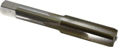 Interstate - M15x1.00 Metric Fine 6H 4 Flute Bright Finish High Speed Steel Straight Flute Standard Hand Tap - Bottoming, Right Hand Thread, 3-13/16" OAL, 1-13/16" Thread Length, D5 Limit, Oversize - Exact Industrial Supply