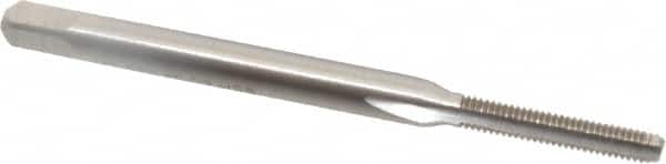 Interstate - M2.5x0.45 Metric Coarse 6H 3 Flute Bright Finish High Speed Steel Straight Flute Standard Hand Tap - Bottoming, Right Hand Thread, 1-13/16" OAL, 1/2" Thread Length, D3 Limit, Oversize - Exact Industrial Supply