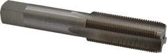 Interstate - M20x1.50 Metric Fine 4 Flute Bright Finish High Speed Steel Straight Flute Standard Hand Tap - Bottoming, Right Hand Thread, 4-15/32" OAL, 2" Thread Length, D6 Limit - Exact Industrial Supply