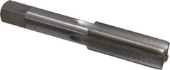 Interstate - M17x0.50 Metric Special 6H 4 Flute Bright Finish High Speed Steel Straight Flute Standard Hand Tap - Plug, Right Hand Thread, 3-13/16" OAL, 1-13/16" Thread Length, D3 Limit, Oversize - Exact Industrial Supply