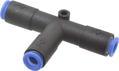 SMC PNEUMATICS - 8mm OD, Polybutylene Push-to-Connect Union Tee - 145 Max psi - Benchmark Tooling