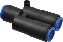 SMC PNEUMATICS - 12mm OD, Polybutylene Push-to-Connect Union Y - 145 Max psi - Benchmark Tooling