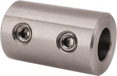 Climax Metal Products - 5/16" Inside x 5/8" Outside Diam, Stainless Steel Set Screw Rigid Coupling - 1" Long - Benchmark Tooling