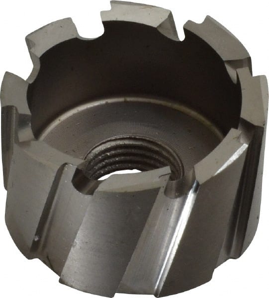 Annular Cutter: 1-1/4″ Dia, 1/2″ Depth of Cut, High Speed Steel 1/2″ Shank Dia, Bright/Uncoated