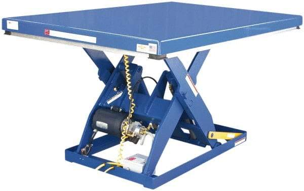 Vestil - 2,000 Lb Capacity Electric Scissor Lift Table - 7" Lift Height, 72" Platform Length x 48" Platform Width - Benchmark Tooling