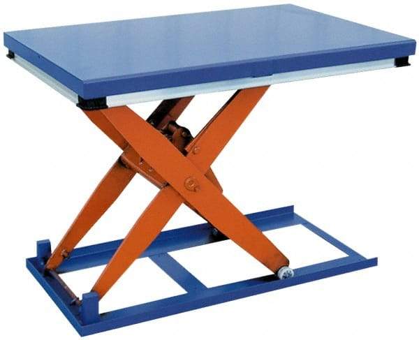 Vestil - 1,000 Lb Capacity Electric Scissor Lift Table - 7" Lift Height, 48" Platform Length x 24" Platform Width - Benchmark Tooling
